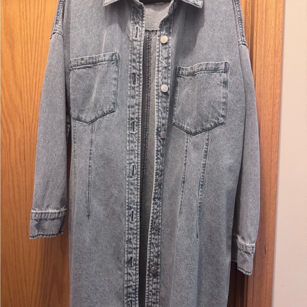 Forever 21 Light Blue Denim Mini Dress